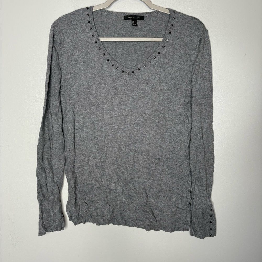 Mango Beaded Hardware Sweater
